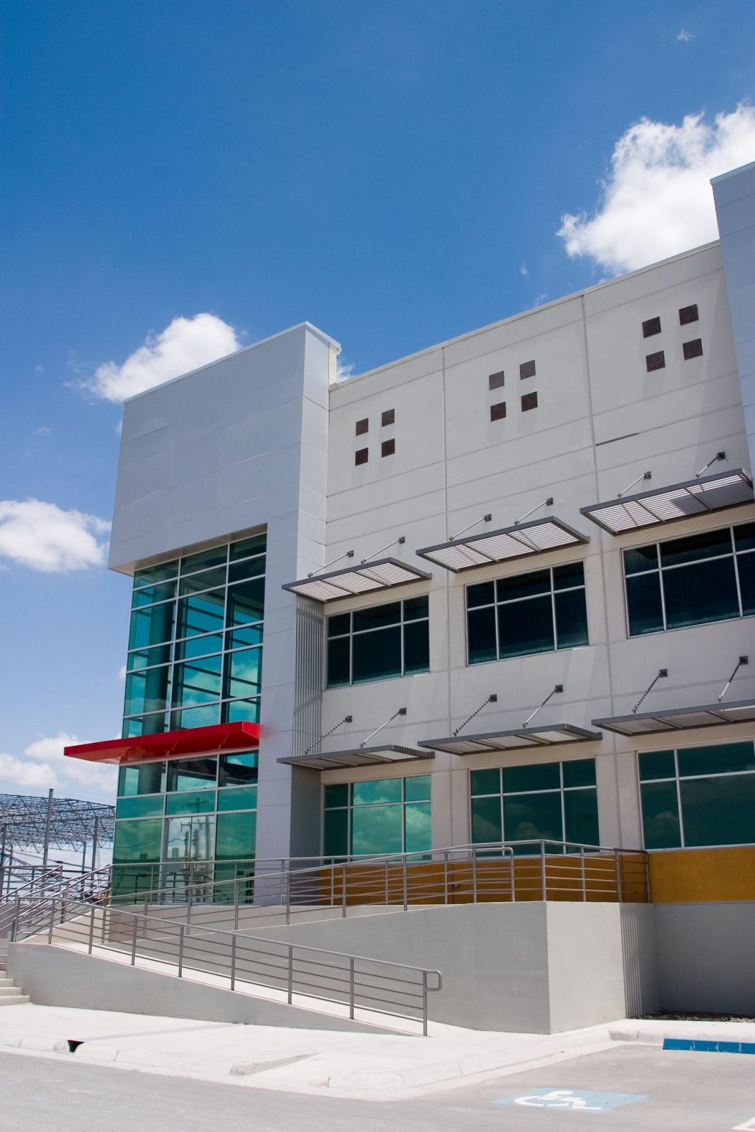 Eye level shot of Intermex 1 industrial facility in Reynosa, Tamaulipas
