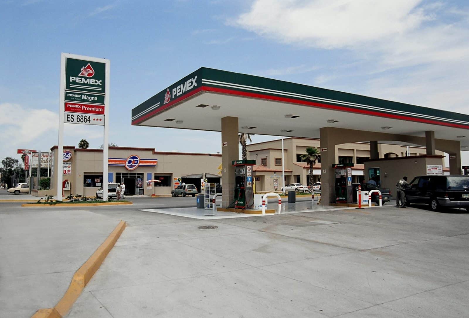 Pemex Gas station in Mexico