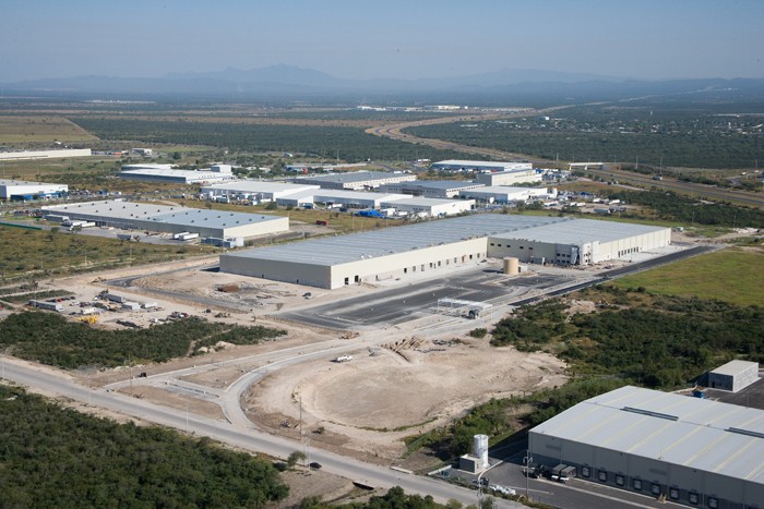 Aerial shot of The Home Depot - Distribution Center in Cienega de Flores, Nuevo Leon