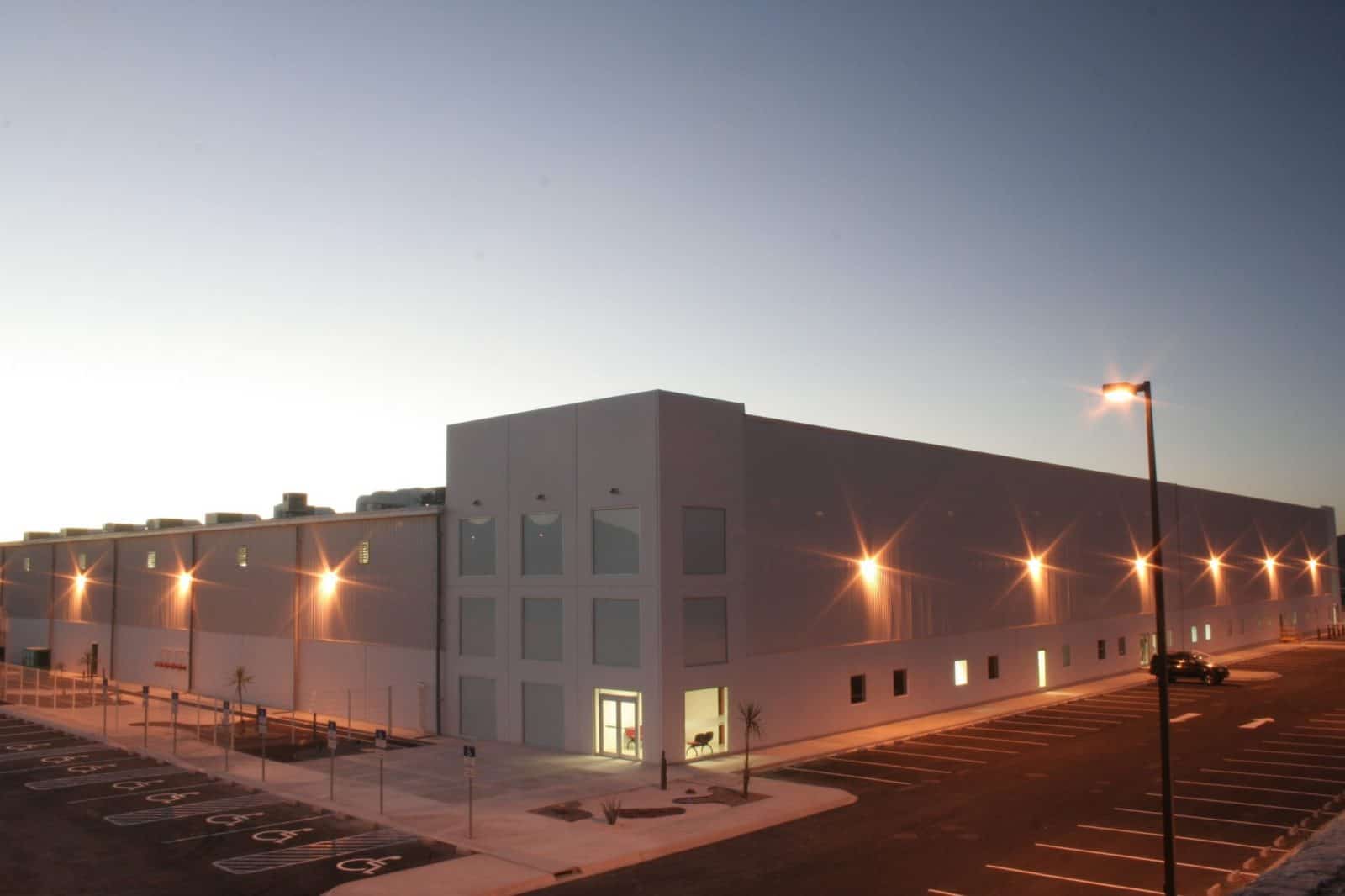Panoramic shot of TRW industrial facility in Queretaro, Queretaro