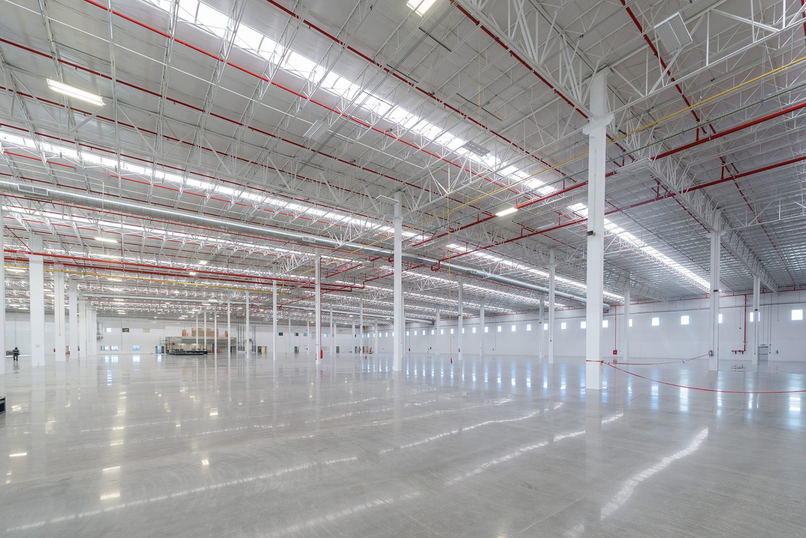 Eye level shot of MPA industrial building interior in Tijuana, Baja California