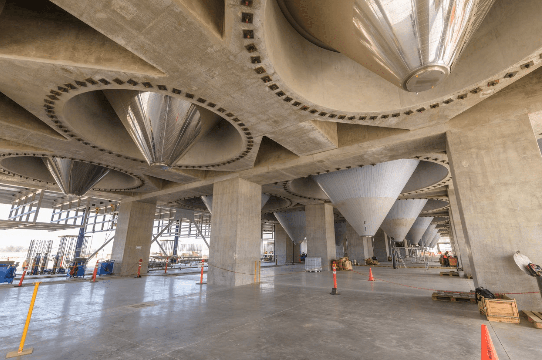 Inside view of Constellation Brands Brewery Building in Mexicali, Baja California