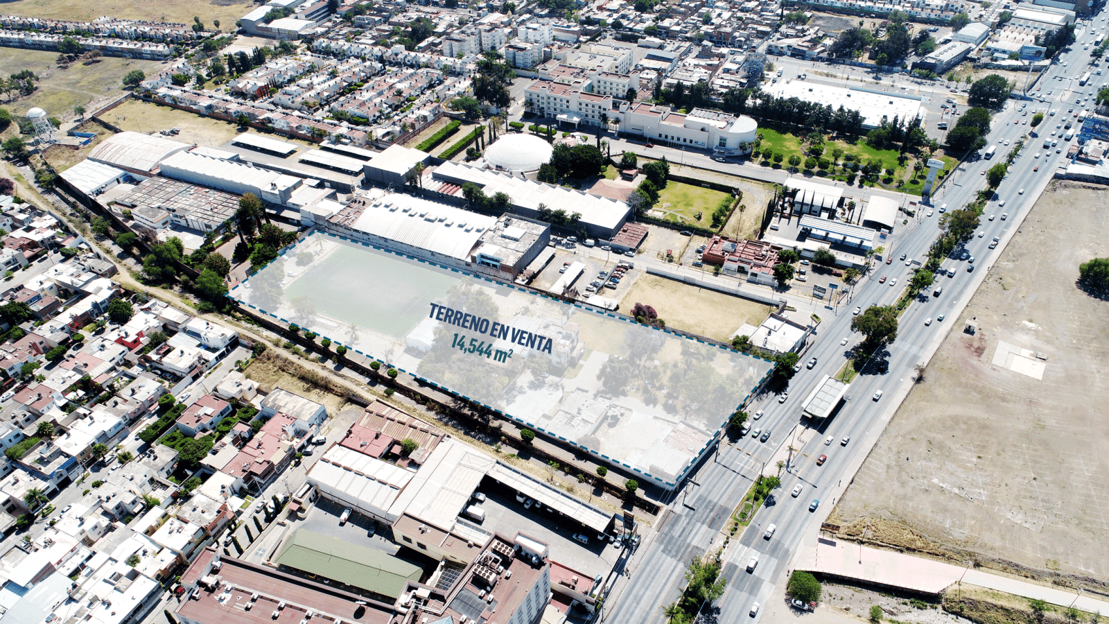 Vista detallada de terreno en venta en León, Guanajuato