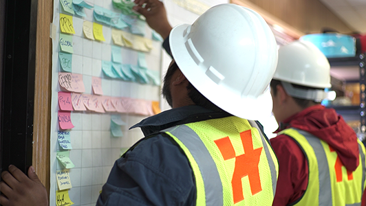 Hermosillo team developing their last planner system for construction project