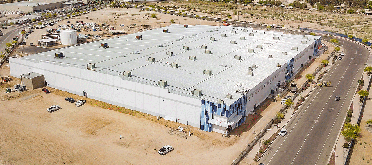 Aerial view of Technimark warehouse 
