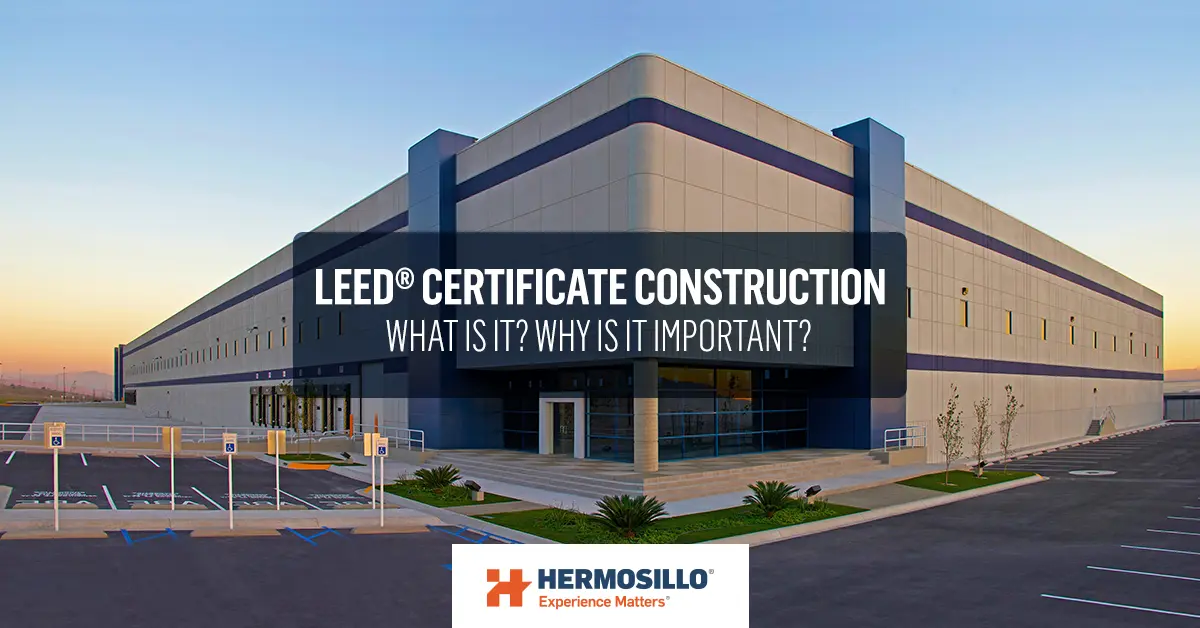Blog cover about LEED Certificate Construction