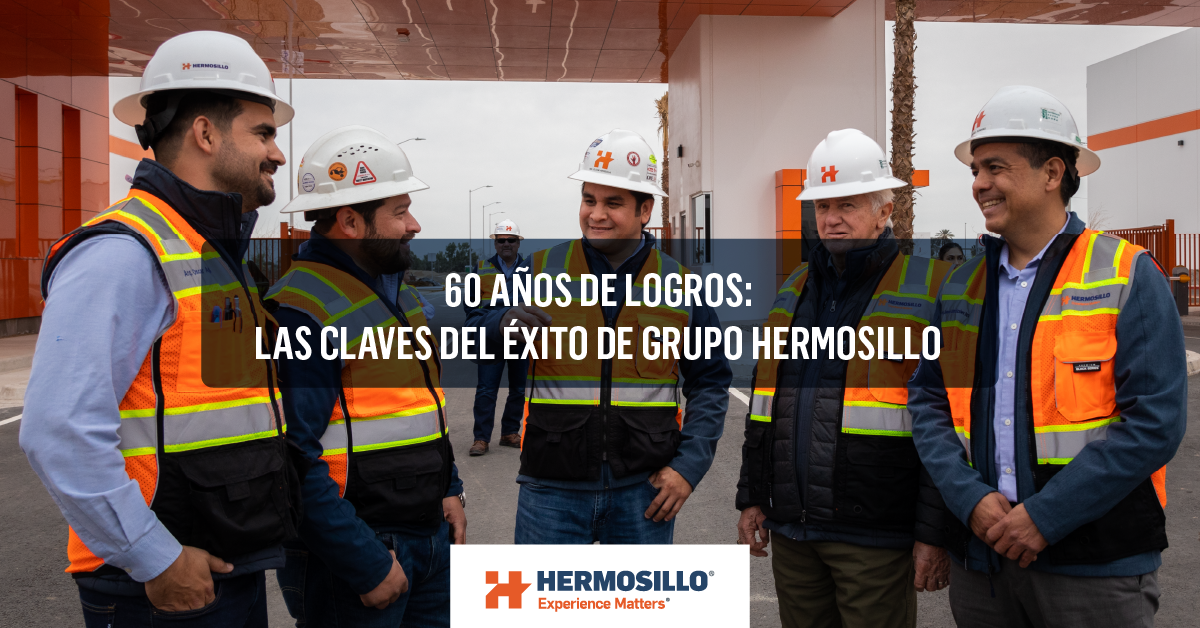 Constructores celebrando el éxito de Grupo Hermosillo