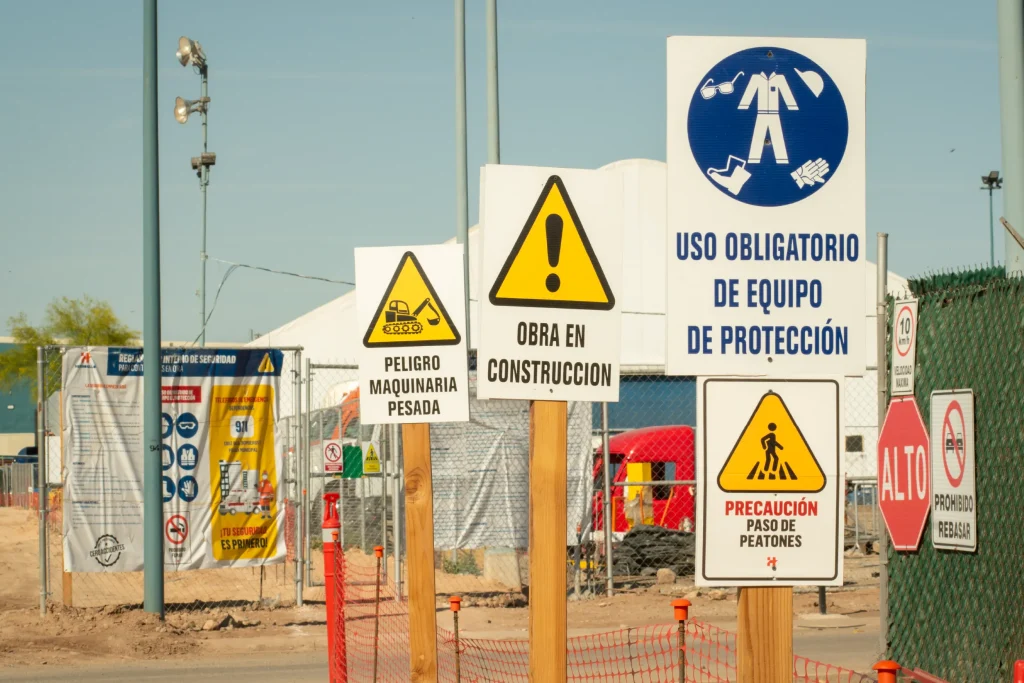 señalizacion para la seguridad en los sitios de construccion